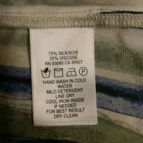 Nic & Zoe Mojito Nights watercolor tank blouse -M - Picture 5 of 7